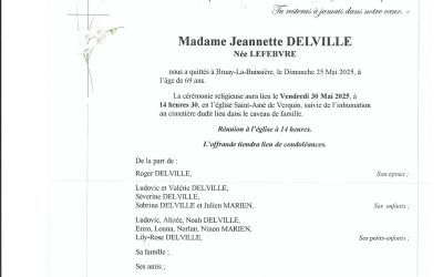 Mme Jeannette DELVILLE-LEFEBVRE