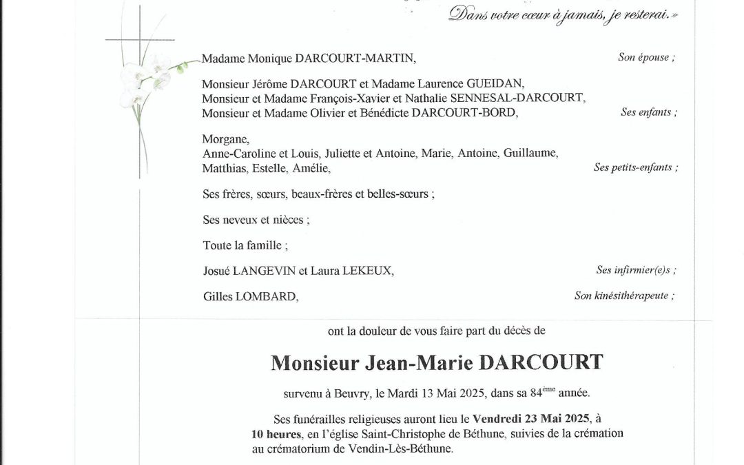 Mr Jean-Marie DARCOURT