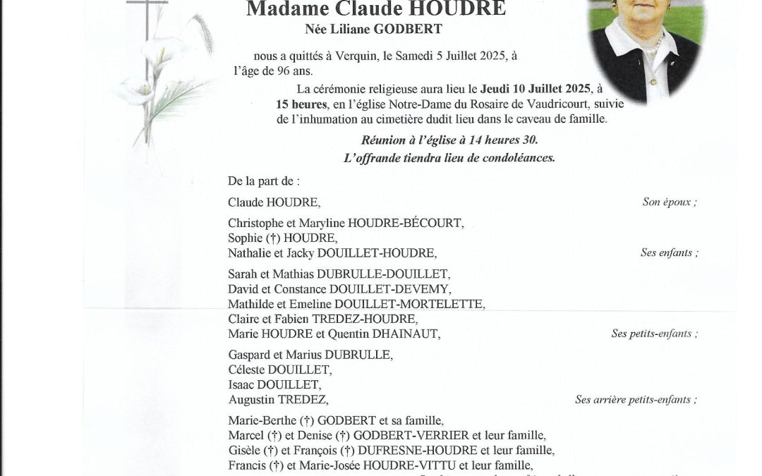 Mme Liliane HOUDRE-GODBERT