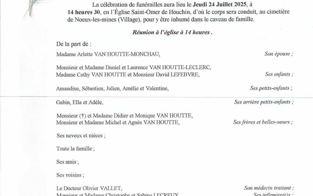 Mr Daniel VAN HOUTTE