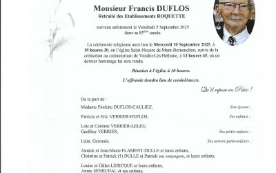 Mr Francis DUFLOS
