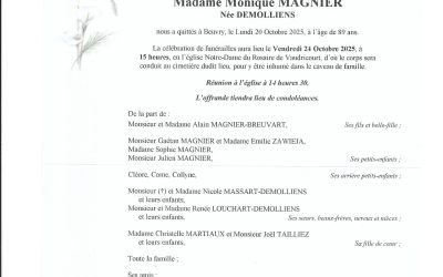 Mme Monique MAGNIER-DEMOLLIENS