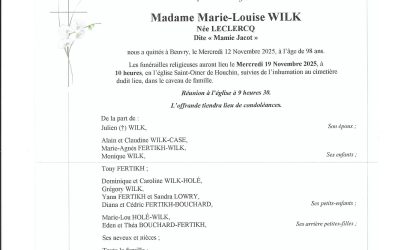 Mme Marie-Louise WILK-LECLERCQ