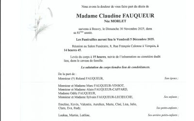 Mme Claudine FAUQUEUR-MORLET