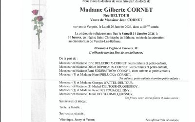Mme Gilberte CORNET-DELTOUR