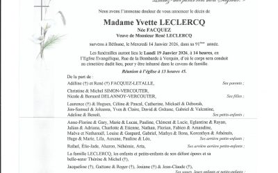 Mme Yvette LECLERCQ-FACQUEZ