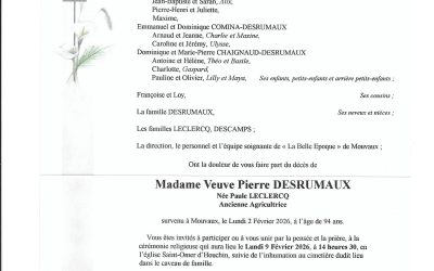 Mme Paule DESRUMAUX-LECLERCQ