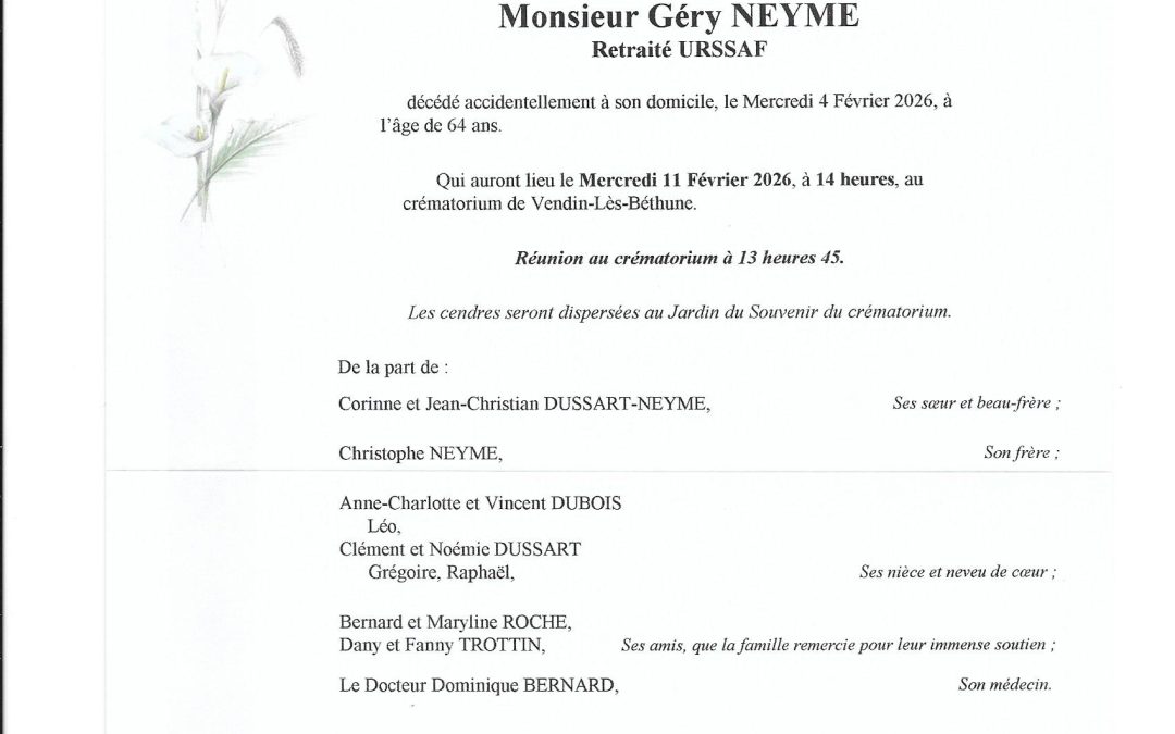 Mr Géry NEYME