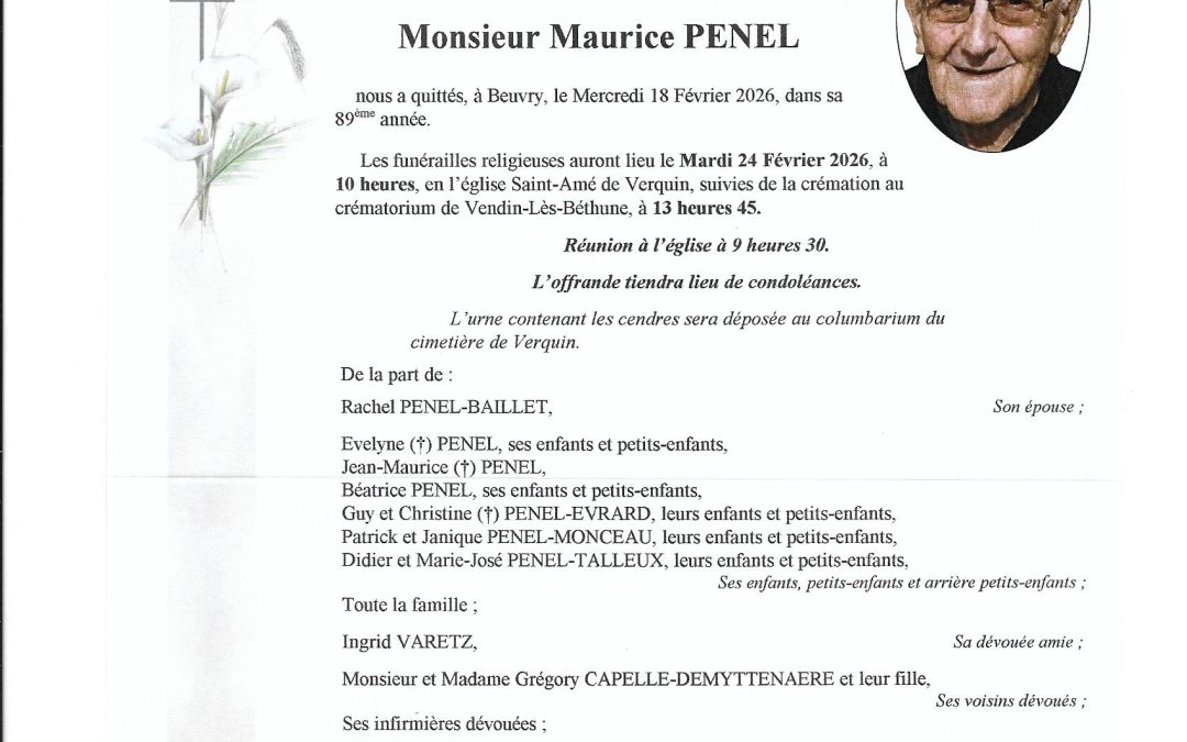 Mr Maurice PENEL