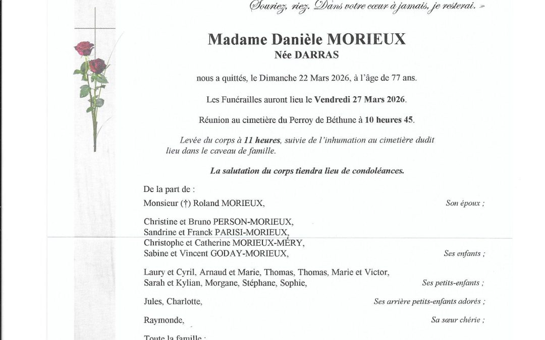 Mme Danièle MORIEUX-DARRAS