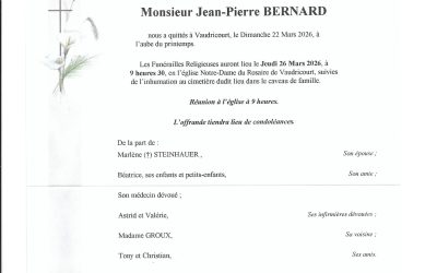 Mr Jean-Pierre BERNARD