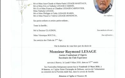 Mr Raymond LESAGE