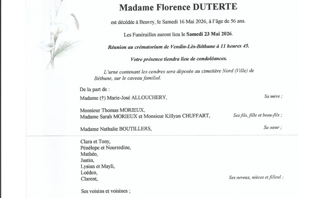 Mme Florence DUTERTE