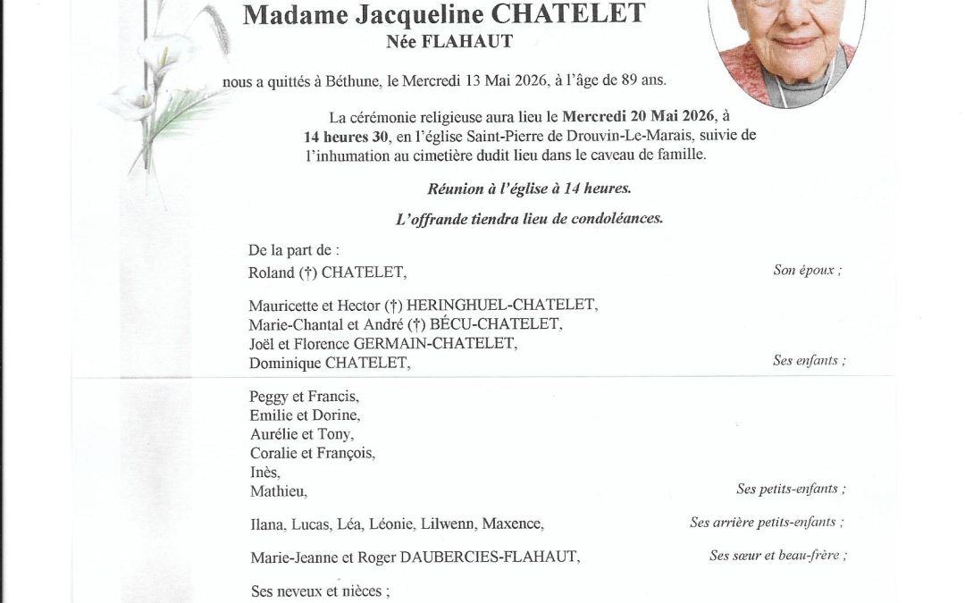 Mme Jacqueline CHATELET