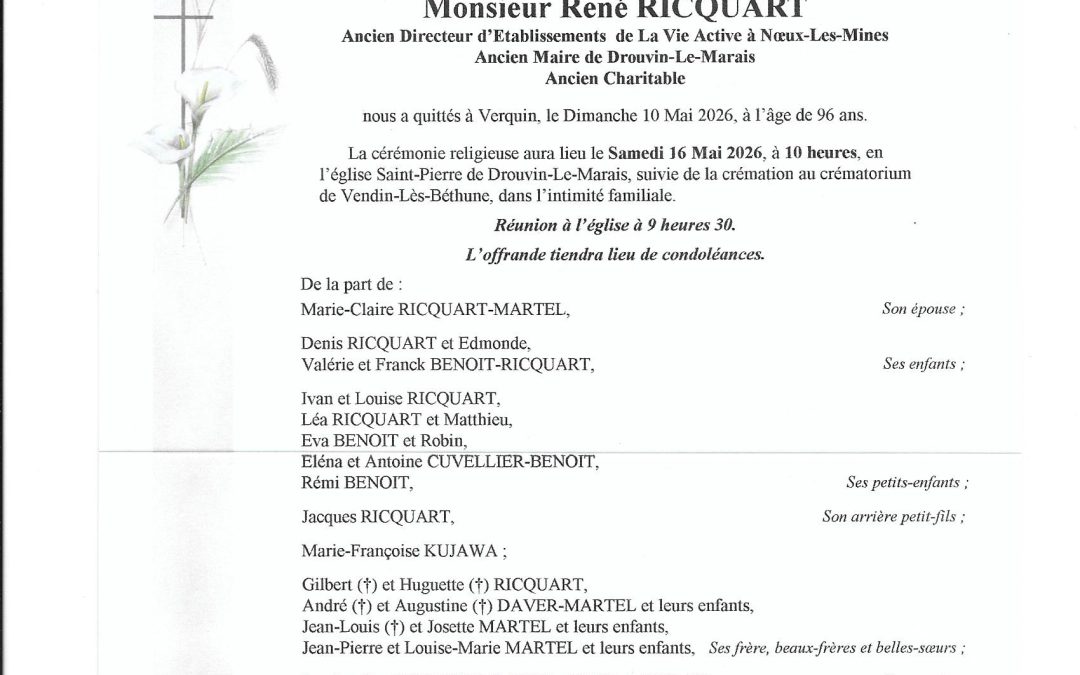 Mr René RICQUART