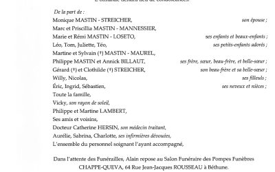 Monsieur Alain MASTIN